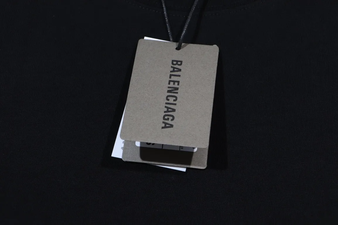 #「 Quality」 《BALENCIAGA 》24SS Classic T Quality - 2 - os 220 -26 280g - 300g 1×1 - Quality ：Black White Size: XS-S-M-L